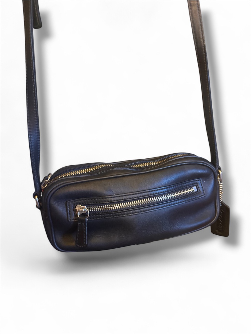Leather Crossbody Bag in Black -coach